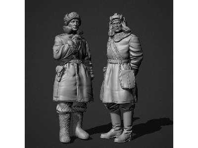 Soviet Tank Officers In Sheepskin Coat Set - zdjęcie 3