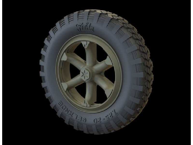 Road Wheels For Henschel 33 (Gelande Pattern) - zdjęcie 1 Road Wheels For Henschel 33 (Gelande Pattern) - zdjęcie 1