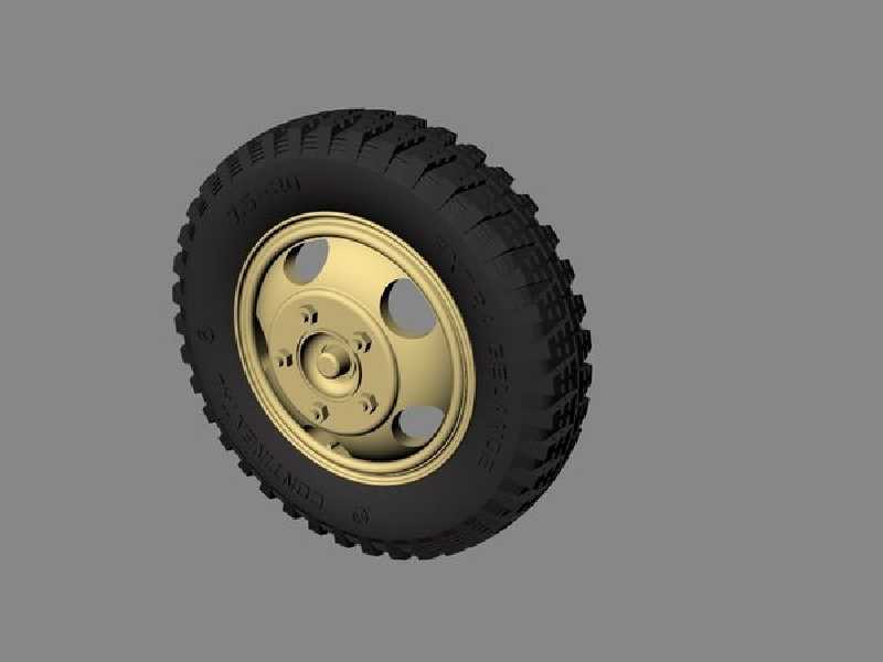 Road Wheels For Ford Maultier (Gelande Pattern) - zdjęcie 1 Road Wheels For Ford Maultier (Gelande Pattern) - zdjęcie 1