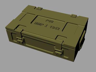 Ammo Boxes For 25pdr (He And At Pattern - zdjęcie 3