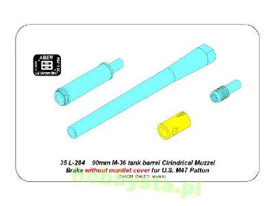 Lufa 90 mm M-36 z cylindrycznym hamulcem do  czolgu M47 - zdjęcie 13