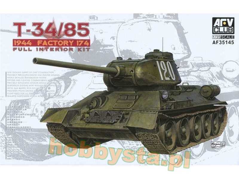 T-34/85 Model 1944 fabryka nr 174 - model z wnętrzem - zdjęcie 1 T-34/85 Model 1944 fabryka nr 174 - model z wnętrzem - zdjęcie 1