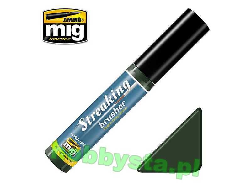 A.Mig 1256 Green-grey Grime Streakingbrusher - zdjęcie 1 A.Mig 1256 Green-grey Grime Streakingbrusher - zdjęcie 1
