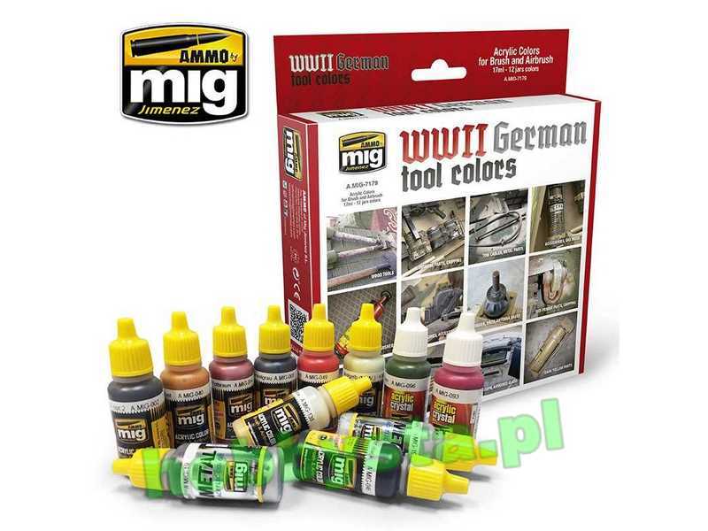 WWII German Tool Colors Set - zdjęcie 1 WWII German Tool Colors Set - zdjęcie 1