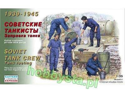 1939 - 1945 Soviet Tank Crew Tank Fueling - zdjęcie 1