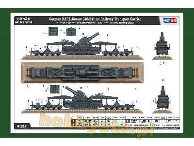 German Karl-Geraet 040/041 On Railway Transport Carrier - zdjęcie 4