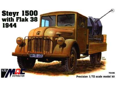 Ciężarówka Steyer 1500 z działem Flak 38 - zdjęcie 1