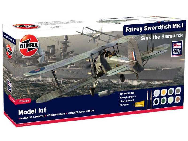 Fairey Swordfish Mk.I - Zestaw podarunkowy - zdjęcie 1 Fairey Swordfish Mk.I - Zestaw podarunkowy - zdjęcie 1