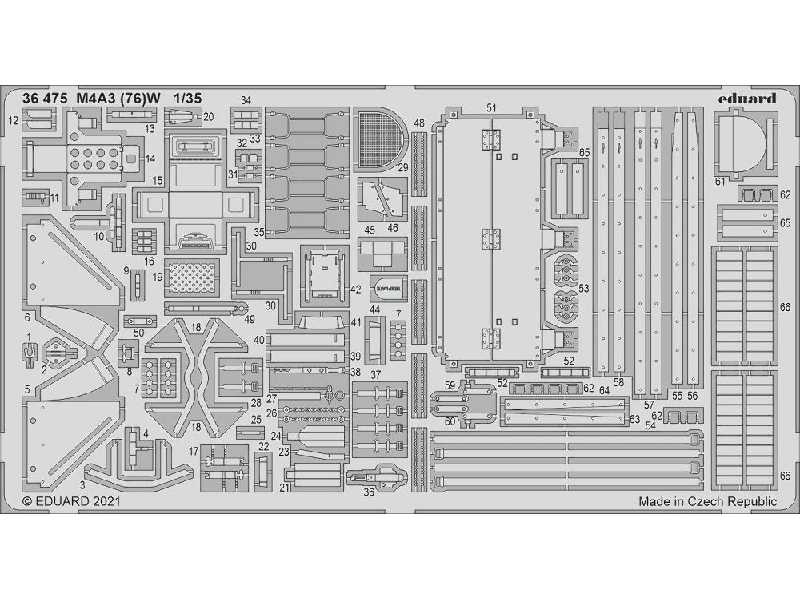 M4A3 (76)W 1/35- Zvezda - zdjęcie 1