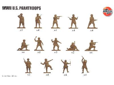 Figurki Amerykańscy spadachroniarze - II W.Ś. - zdjęcie 2
