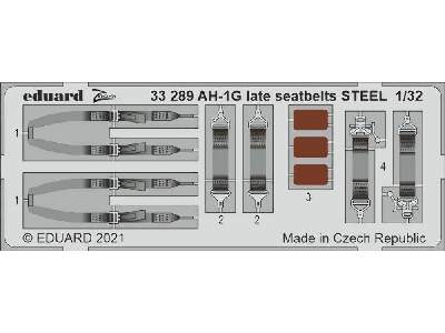 AH-1G late seatbelts STEEL 1/32 - zdjęcie 1