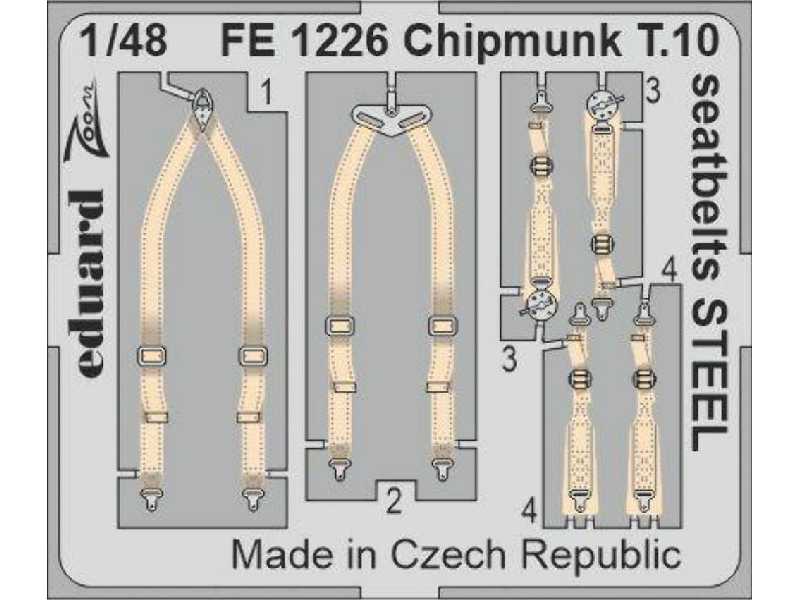 Chipmunk T.10 seatbelts STEEL 1/48 - zdjęcie 1