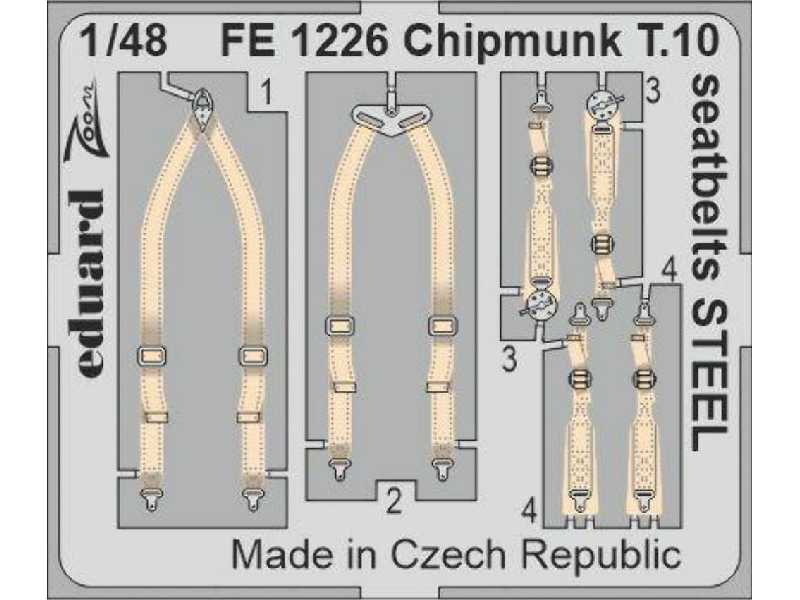 Chipmunk T.10 seatbelts STEEL 1/48 - zdjęcie 1 Chipmunk T.10 seatbelts STEEL 1/48 - zdjęcie 1