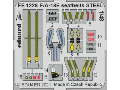 F/ A-18E seatbelts STEEL 1/48 - zdjęcie 1