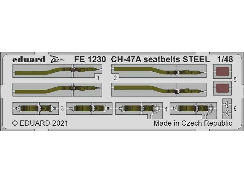 CH-47A seatbelts STEEL 1/48 - zdjęcie 1 CH-47A seatbelts STEEL 1/48 - zdjęcie 1