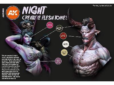 AK 11602 Night Creatures Flesh Tone Set - zdjęcie 2