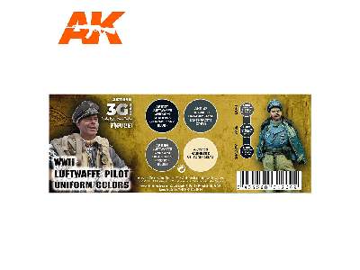 AK 11690 WWii Luftwaffe Pilot Uniform Colors Set - zdjęcie 2