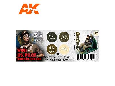 AK 11691 WWii US Pilot Uniform Colors Set - zdjęcie 2