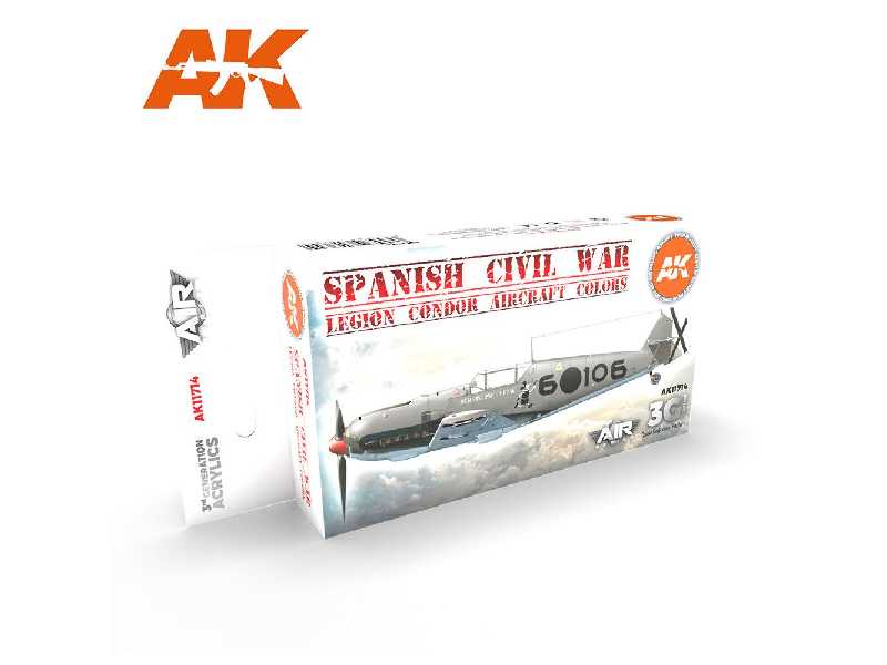 AK 11714 Spanish Civil War. Legion Condor Aircraft Colors Set - zdjęcie 1 AK 11714 Spanish Civil War. Legion Condor Aircraft Colors Set - zdjęcie 1