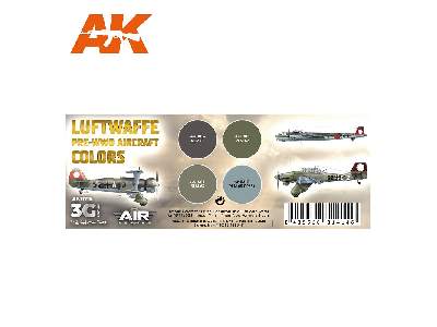 AK 11715 Luftwaffe Pre-WWii Aircraft Colors Set - zdjęcie 2