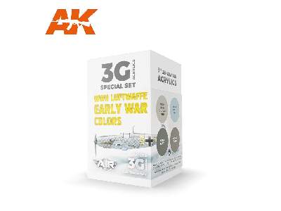 AK 11716 WWii Luftwaffe Early War Colors Set - zdjęcie 1