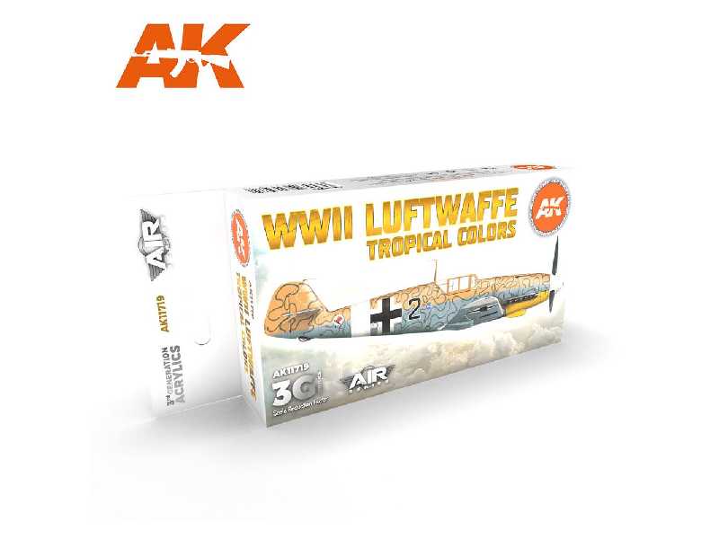 AK 11719 WWii Luftwaffe Tropical Colors Set - zdjęcie 1