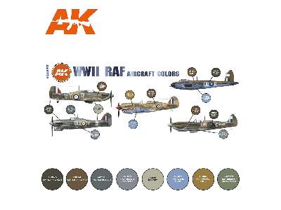 AK 11723 WWii RAF Aircraft Colors Set - zdjęcie 2