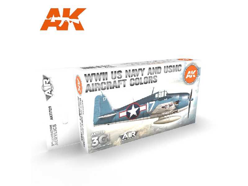 AK 11729 WWii US Navy & Usmc Aircraft Colors Set - zdjęcie 1