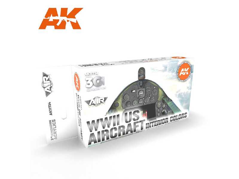 AK 11734 WWii US Aircraft Interior Colors Set - zdjęcie 1 AK 11734 WWii US Aircraft Interior Colors Set - zdjęcie 1