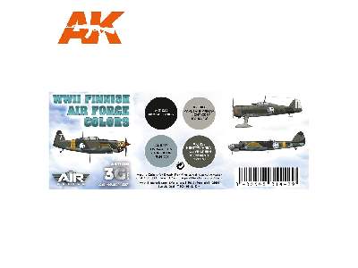 AK 11739 WWii Finnish Air Force Colors Set - zdjęcie 2