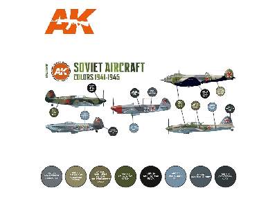 AK 11741 Soviet Aircraft Colors 1941-1945 Set - zdjęcie 2
