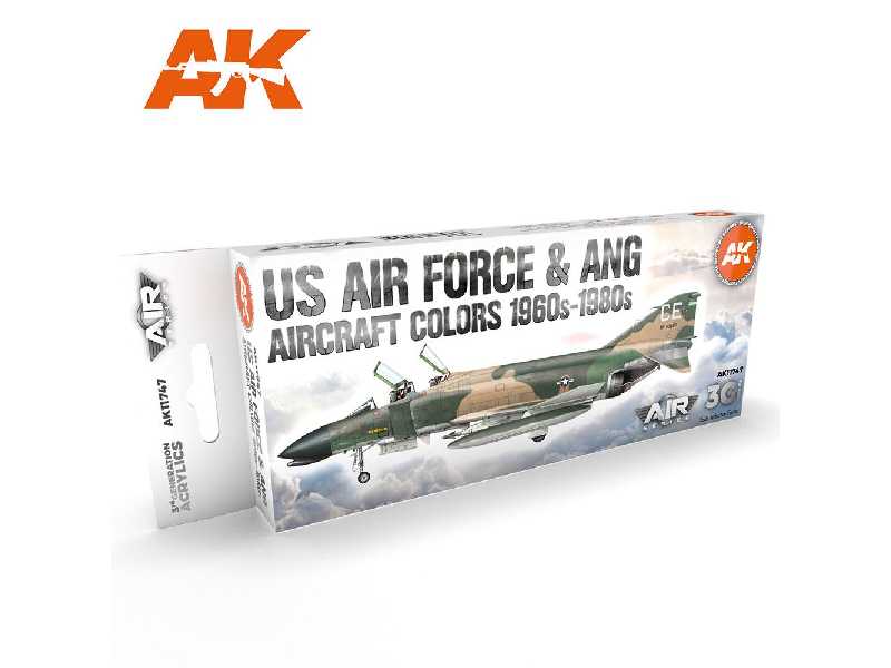 AK 11747 US Air Force & Ang Aircraft Colors 1960s-1980s Set - zdjęcie 1 AK 11747 US Air Force & Ang Aircraft Colors 1960s-1980s Set - zdjęcie 1