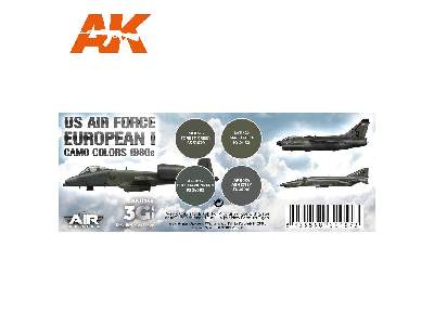 AK 11749 US Air Force European I Camo Colors 1980s Set - zdjęcie 2