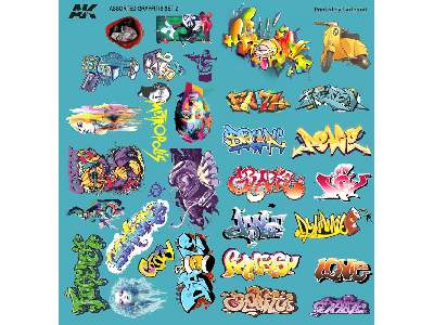 Assorted GRAFfiti Decals - zdjęcie 2