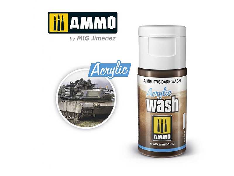 A.Mig 0708 Acrylic Wash Dark Wash - zdjęcie 1 A.Mig 0708 Acrylic Wash Dark Wash - zdjęcie 1