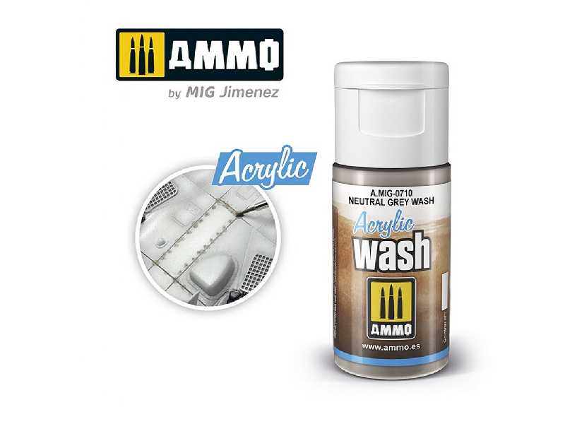 A.Mig 0710 Acrylic Wash Neutral Grey Wash - zdjęcie 1 A.Mig 0710 Acrylic Wash Neutral Grey Wash - zdjęcie 1