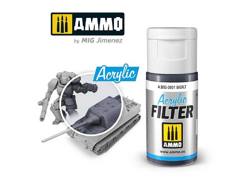 A.Mig 0801 Acrylic Filter Basalt - zdjęcie 1 A.Mig 0801 Acrylic Filter Basalt - zdjęcie 1