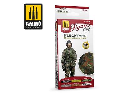 A.Mig 7037 Flecktarn German Camouflage Figures Set - zdjęcie 1