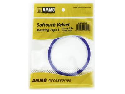 Softouch Velvet Masking Tape #1 (2mm X 25m)  - zdjęcie 1