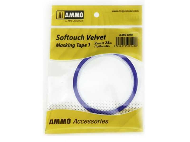 Softouch Velvet Masking Tape #1 (2mm X 25m)  - zdjęcie 1