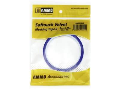 Softouch Velvet Masking Tape #2 (6mm X 25m)  - zdjęcie 1