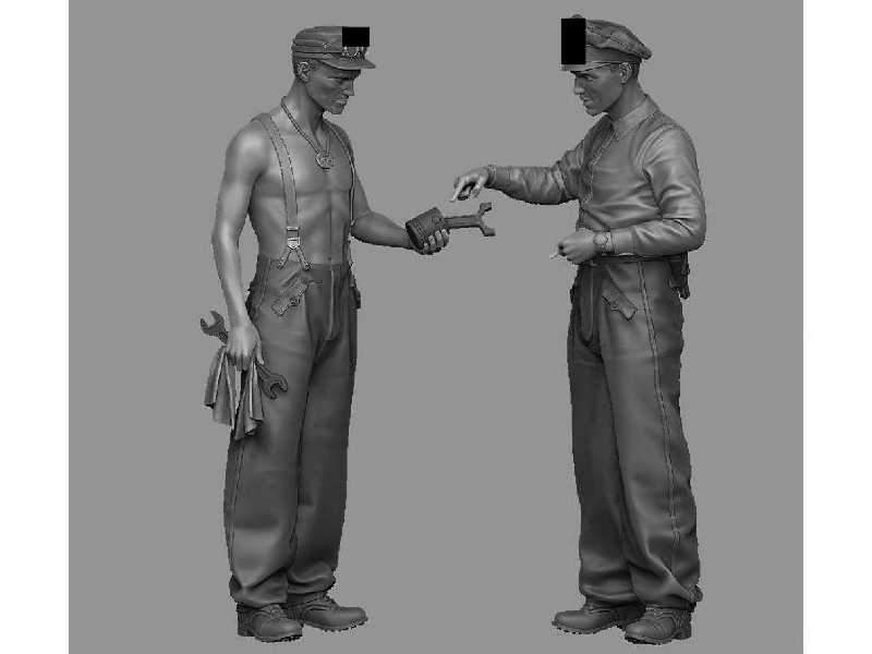 Waffen-SS Tank Mechanics Set - zdjęcie 1 Waffen-SS Tank Mechanics Set - zdjęcie 1