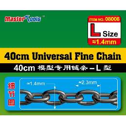 40cm Universal Fine Chain L Size 1.4mmx2.3mm - zdjęcie 3