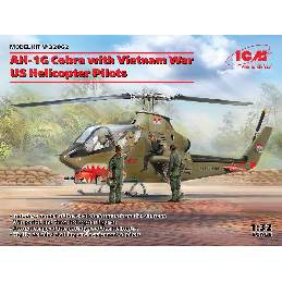 Śmigłowiec AH-1G Cobra z pilotami - Wietnam - zdjęcie 1
