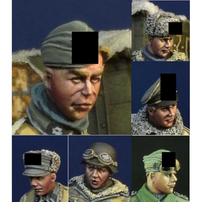 Waffen SS - głowy - zestaw 1 - zdjęcie 1