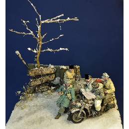 "unternehmen Frühlingserwachen" 3.Ss Pzdiv. Soldiers, Hungary, Winter 1945 For Zündapp Ks 750 Moto - zdjęcie 4