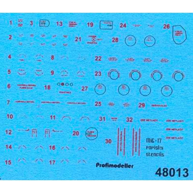 Mig-17 Stencils - zdjęcie 1 Mig-17 Stencils - zdjęcie 1