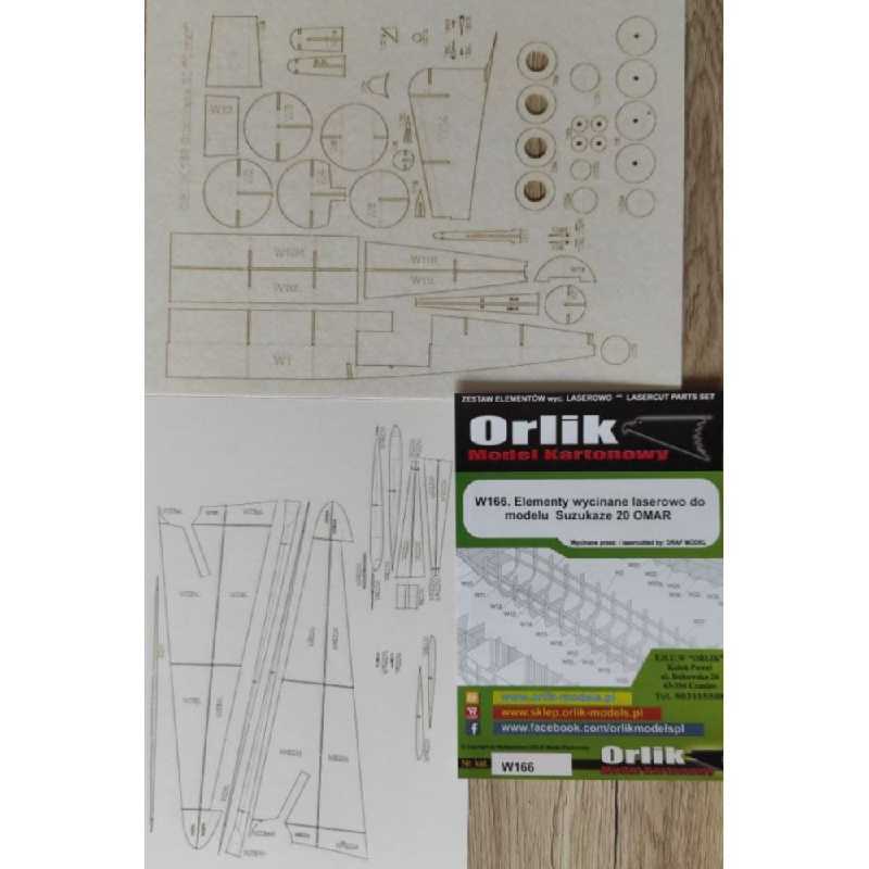 W166. Elementy Wycinane Laserowo Do Modelu Suzukaze 20 Omar - zdjęcie 1