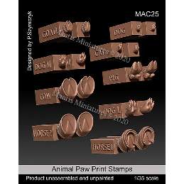 Animal Paw Print Stamps - zdjęcie 1