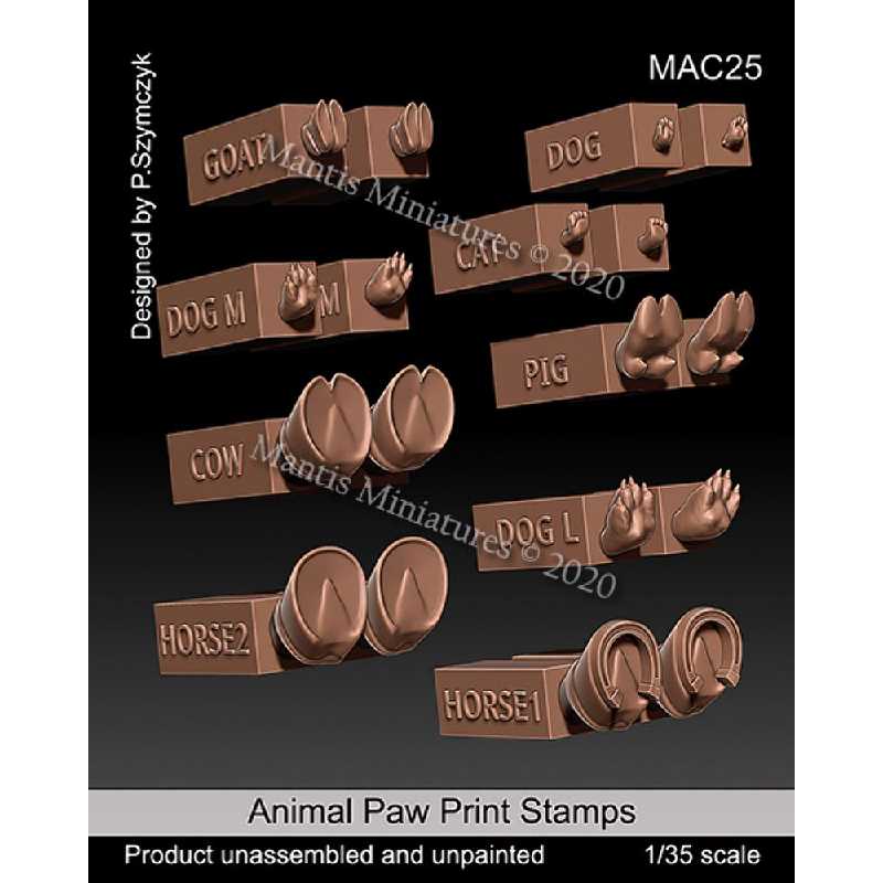 Animal Paw Print Stamps - zdjęcie 1 Animal Paw Print Stamps - zdjęcie 1
